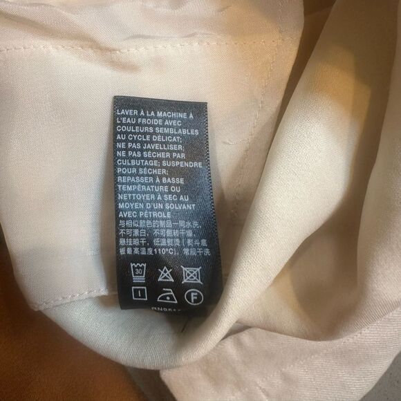 BRAND NEW WITH TAG! Lafayette 148 New York Cream Raffia Linen Women Pants Size 4 - Picture 9 of 10